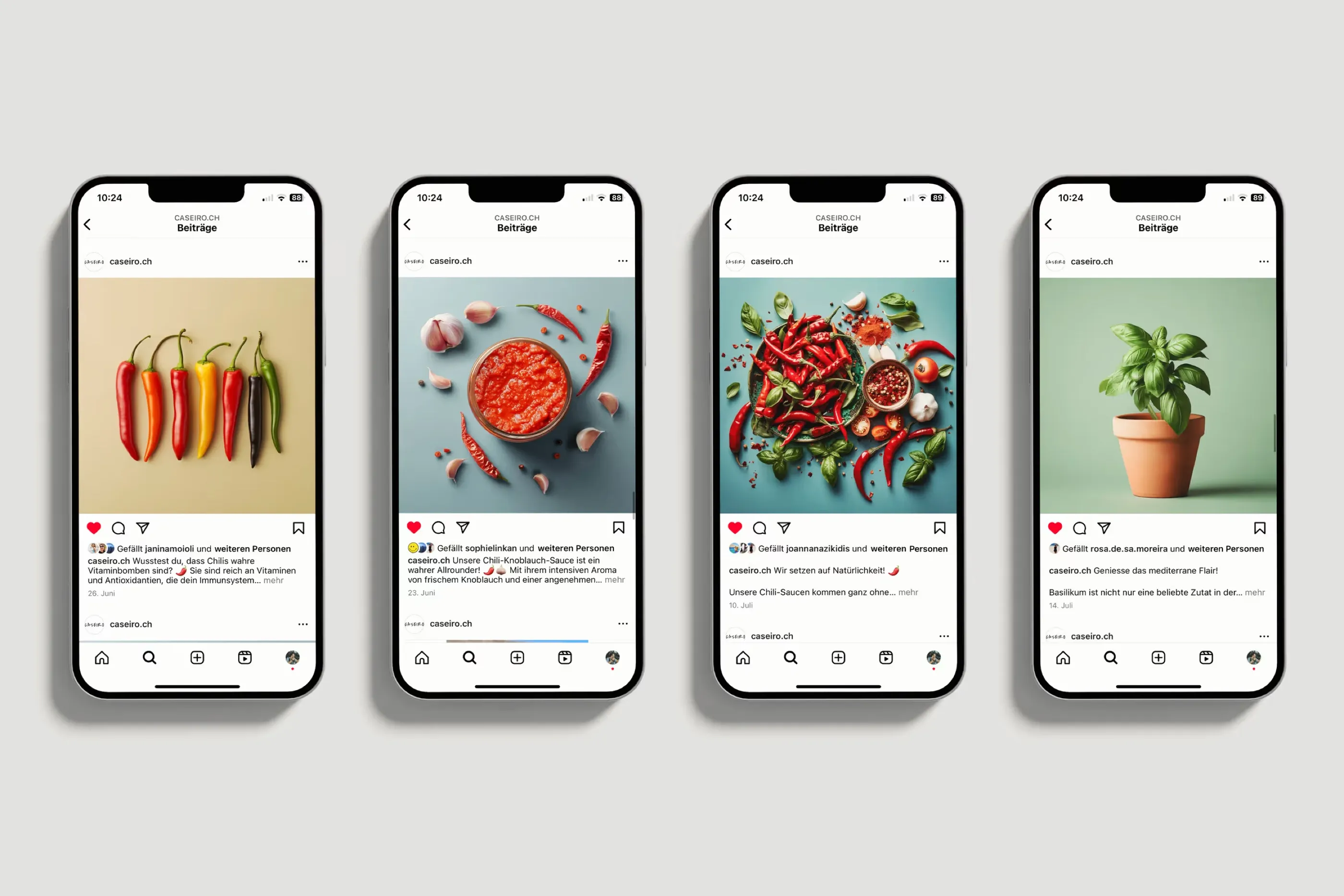 Social-Media-Beiträge von allkind für Caseiro